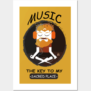 Music (the key to my sacred place) Posters and Art